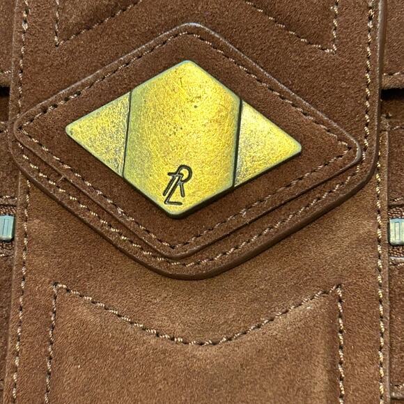 Rachel Zoe Fringe Brown Chocolate Western Boho Suede Shoulder Bag - Picture 6 of 13